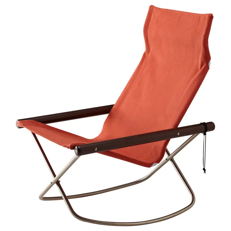 Product Variant Image: Model Rocking Fabric Terracotta Arm Dark brown